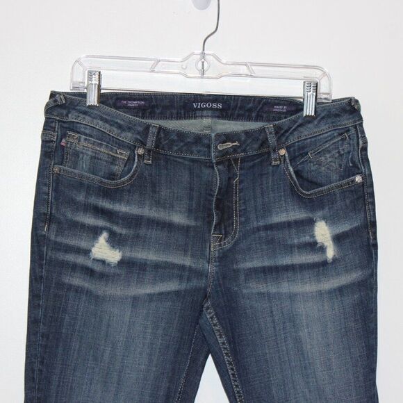 Vigoss Blue The Thompson Tomboy Skinny Jeans Women's Size 31X25 - Picture 4 of 15